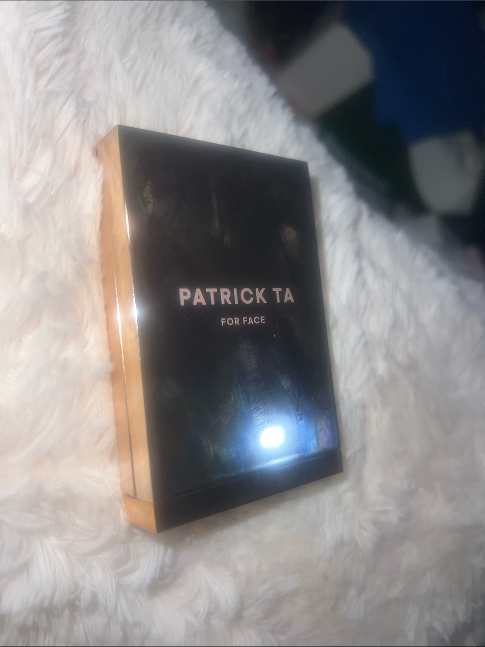 Patrick Ta Black Compact with Gold Trim